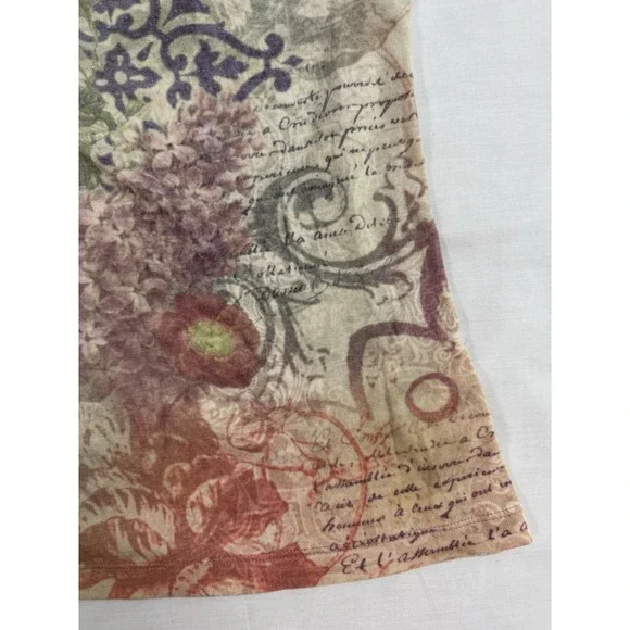 Womens Sleeveless Tank Large Multicolor Apt. 9 Floral Y2K - Picture 4 of 6